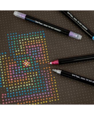 Dual Tip Markers: 12pc - Dot Metallic