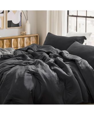 Cold Black Night - Oversized Comforter Set - Black,Queen