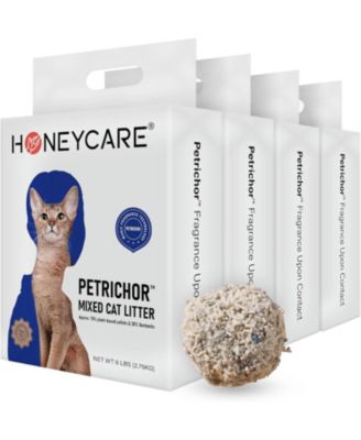 Petrichor Tofu Plant Based Mixed Cat Litter Pellets With Bentonite Low Dust Quick Clumping With Superior Odor Control 48 Lbs