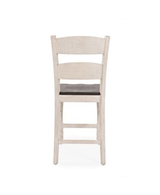 2 Pc Ladderback Counter Stools, Wood Frame – Dining Room Furniture