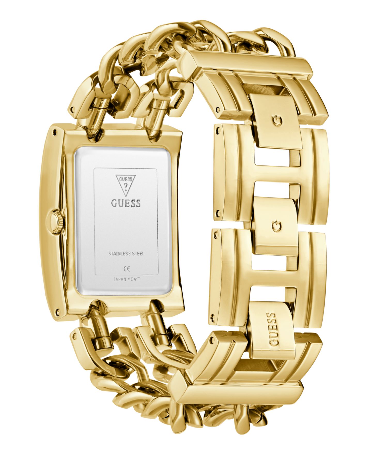 Женские часы GUESS Analog Gold-Tone Stainless Steel Watch, 28mm — фото 3