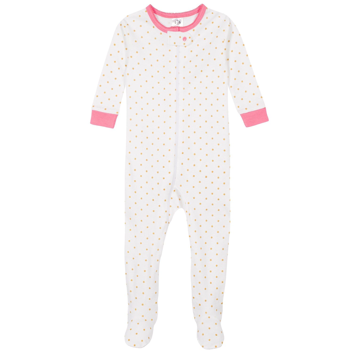 Baby Girls 4-Pack Snug Fit Footed Cotton Pajamas, Unicorns and Cats, 24 Months