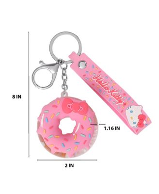 Liquid Doughnut Keychain, Cute Purse Charm and Bag Charm, Kawaii Key Chain