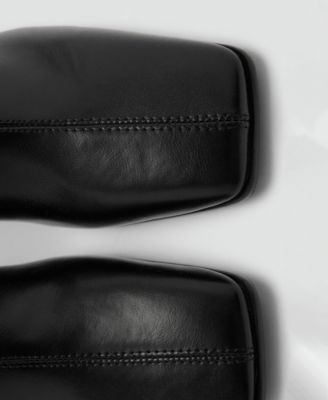 Women's Block Square Toed Ankle Boots