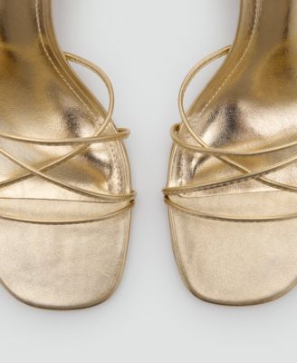 Women's Crossed Strap Heeled Sandals