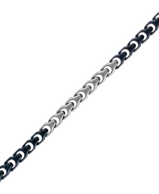 Men's Two-Tone Stainless Steel Link Bracelet