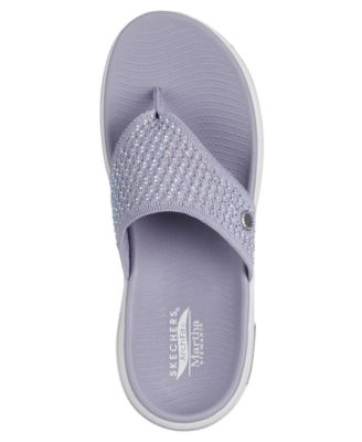 Women's Martha Stewart: GO WALK Arch Fit 2.0 - Illuminating Sandals from Finish Line
