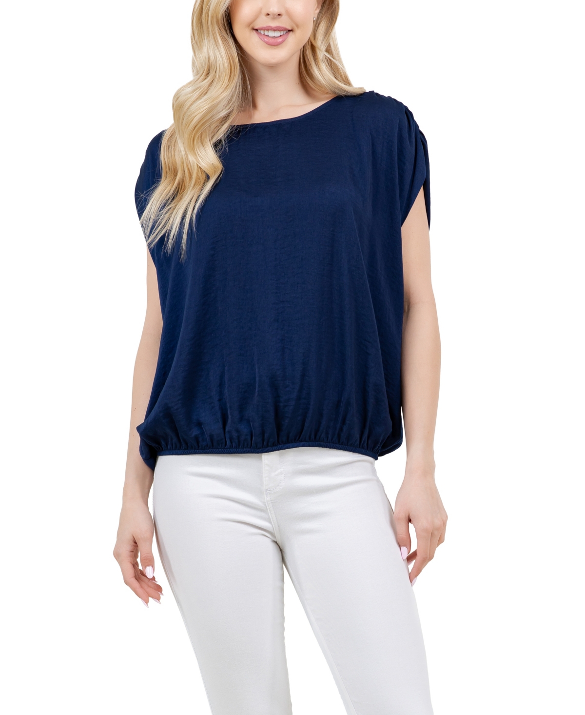 Women's Scoop Neck Sleeveless Top - Poinciana
