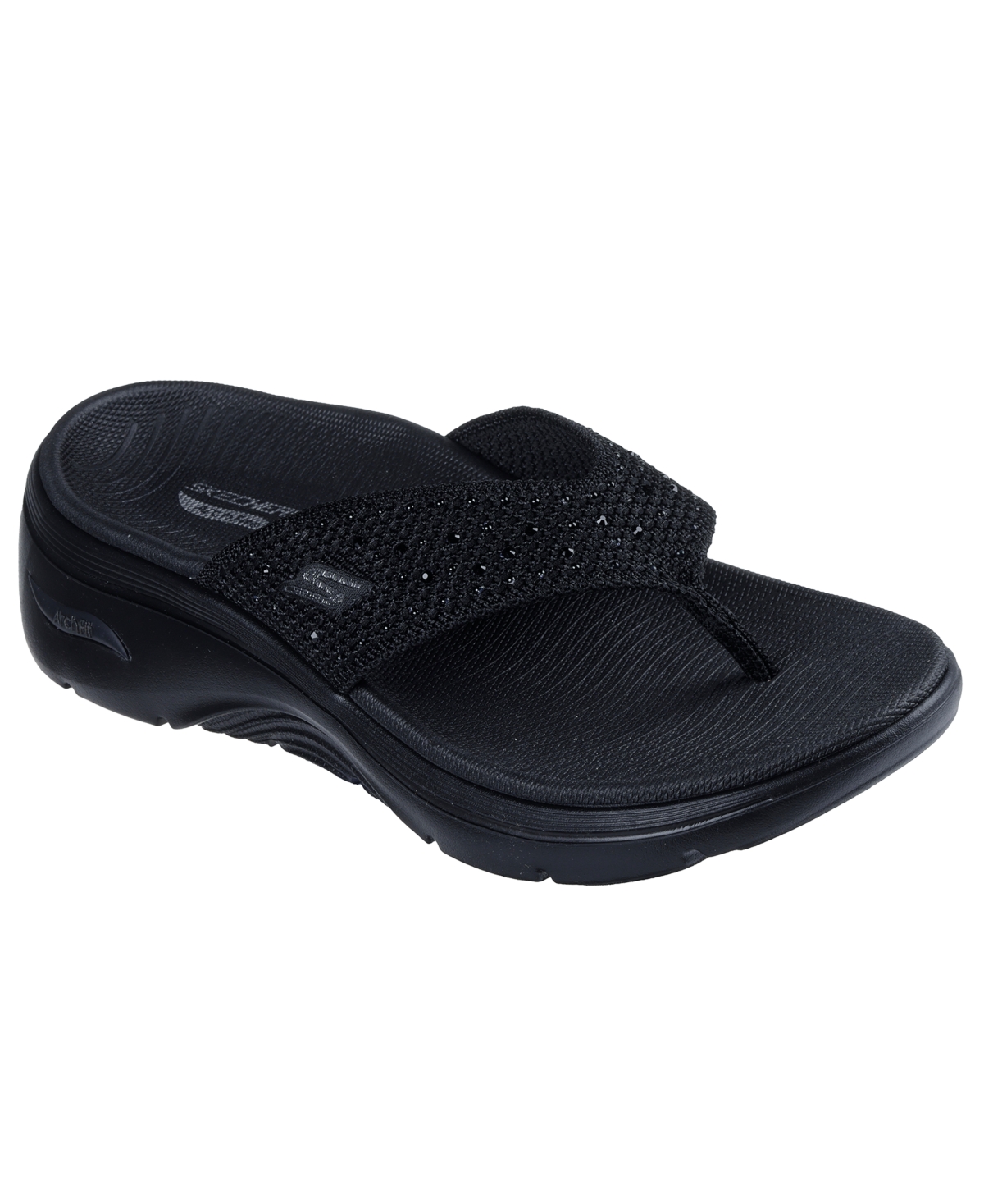 Women's Go Walk Arch Fit 2.0 - Claire Slide Sandals from Finish Line - Black
