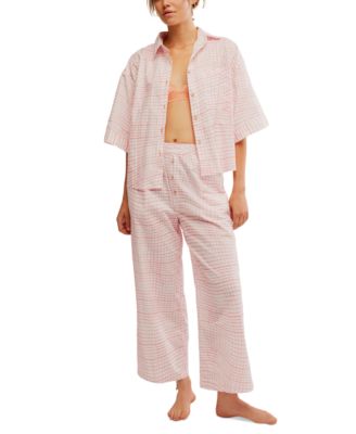 Free People - Women's Summer Sleeper Cotton Short-Sleeve Pajama Set