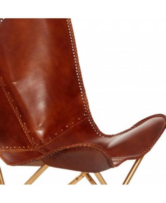 Leather Butterfly Chair – Vintage-Inspired Accent Seating