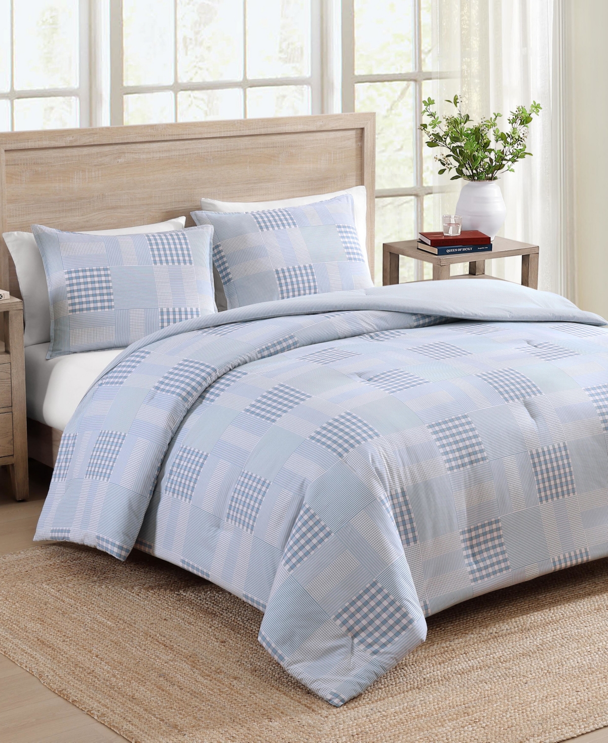 Tommy Hilfiger Hamptons Patchwork Cotton 2-pc. Comforter Set, Twin/twin Xl In Blue