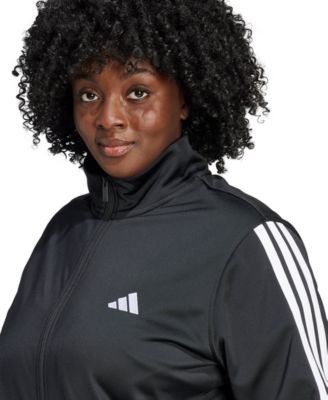 Plus Size Essentials Tricot Three Stripes Track Jacket