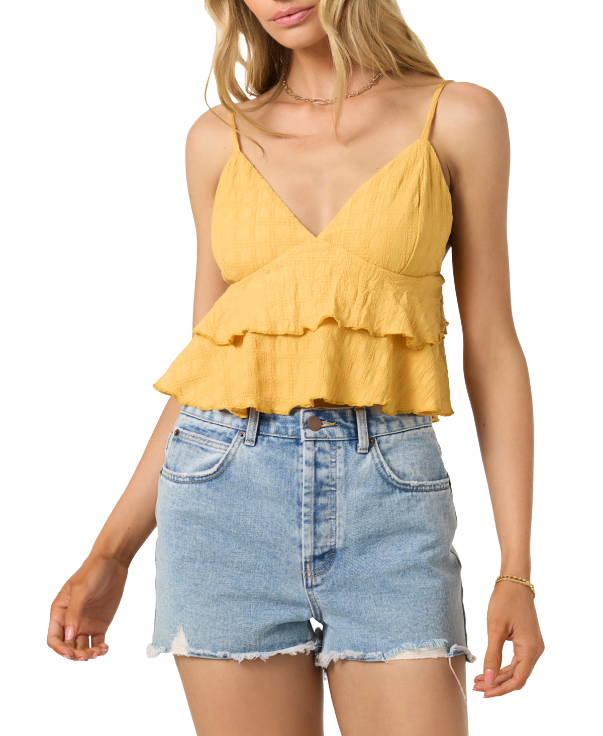 Shop O'neill Juniors' Chloey Sleeveless Flowy Tank Top