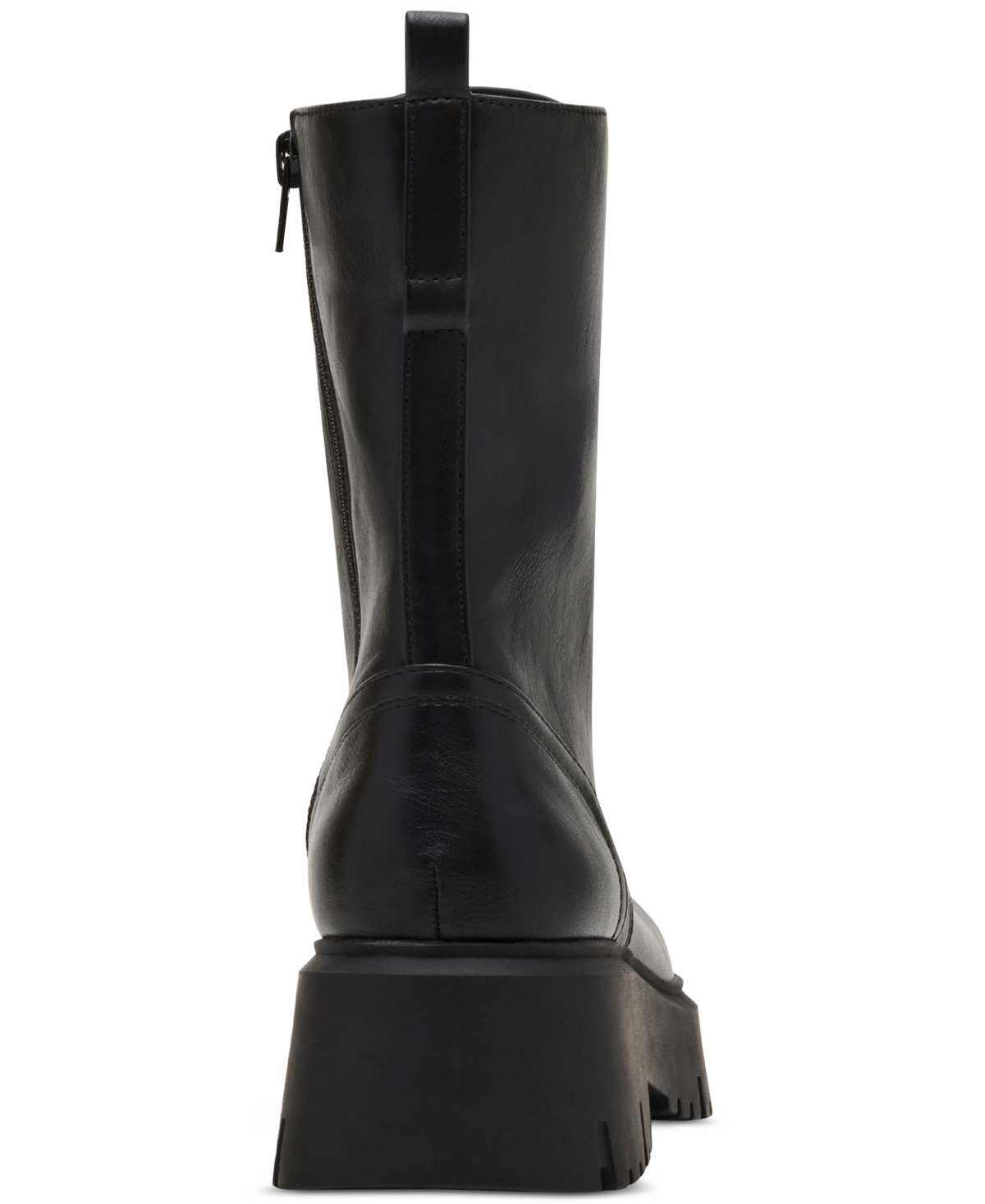 Madden Girl Maisey Lace-up Combat Booties In Black
