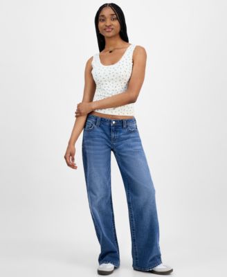 Juniors' Low-Rise Baggy Jeans