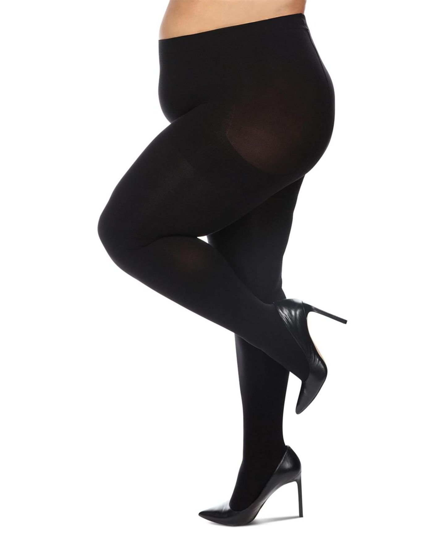Женские колготки MeMoi FirmFit Opaque 90 Denier Control Top Tights MM-2892, цвет: Чёрный — фото 1