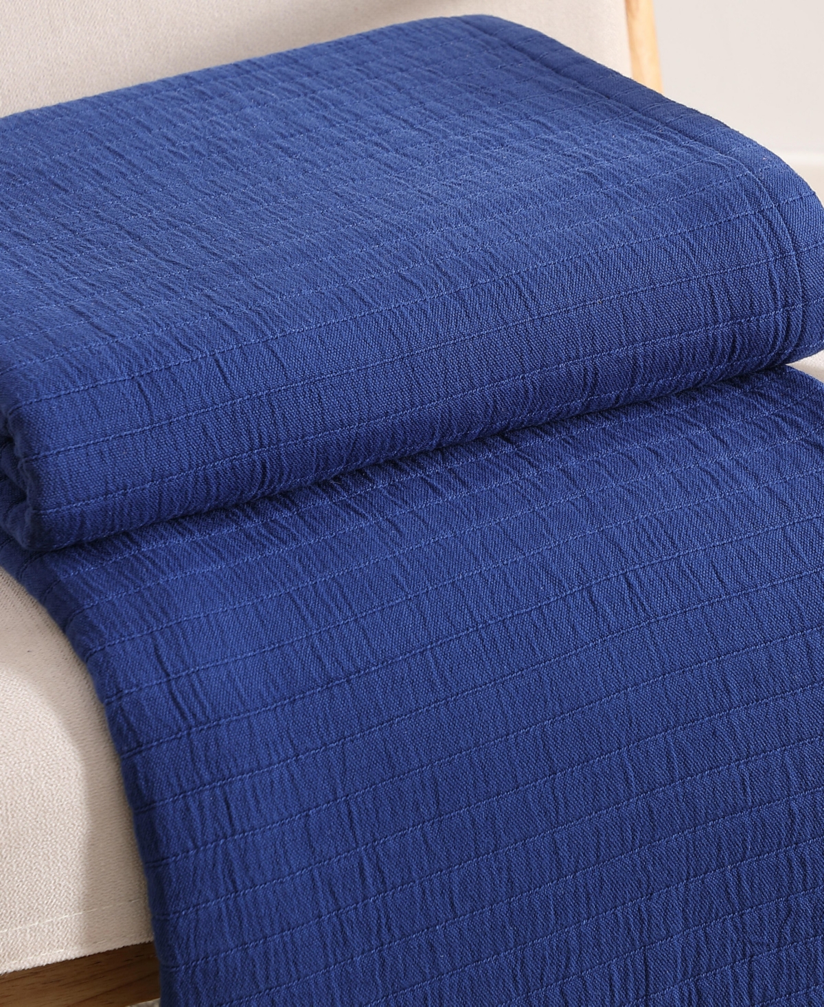 Tommy Hilfiger Essential Weave Cotton Blanket, Full/queen