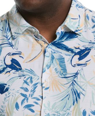 Men's Big & Tall Classic-Fit Toucan-Print Button-Down Shirt 