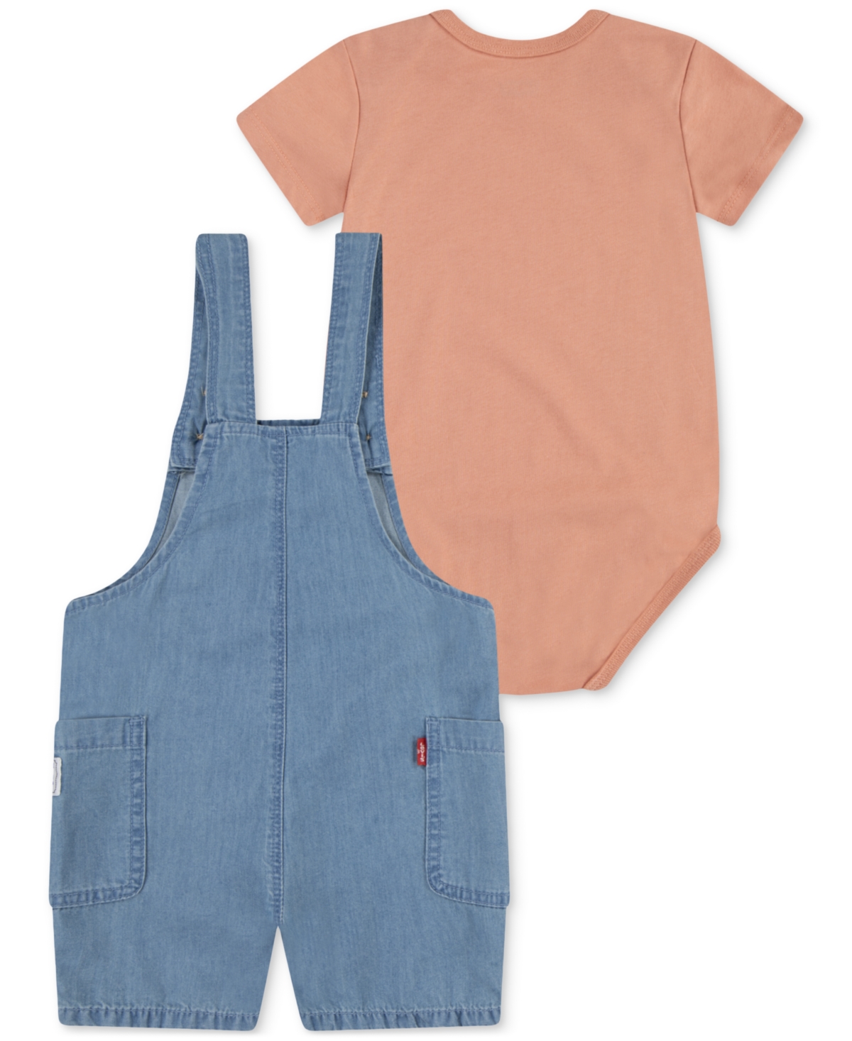 Shop Levi's Baby Boys Bodysuit & Applique Shortalls, 2 Piece Set