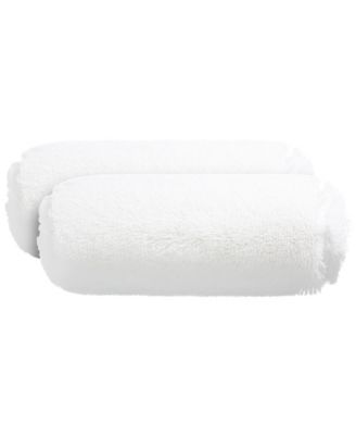 Shaggy Bolster Decorative Pillow Set, 8" x 24"