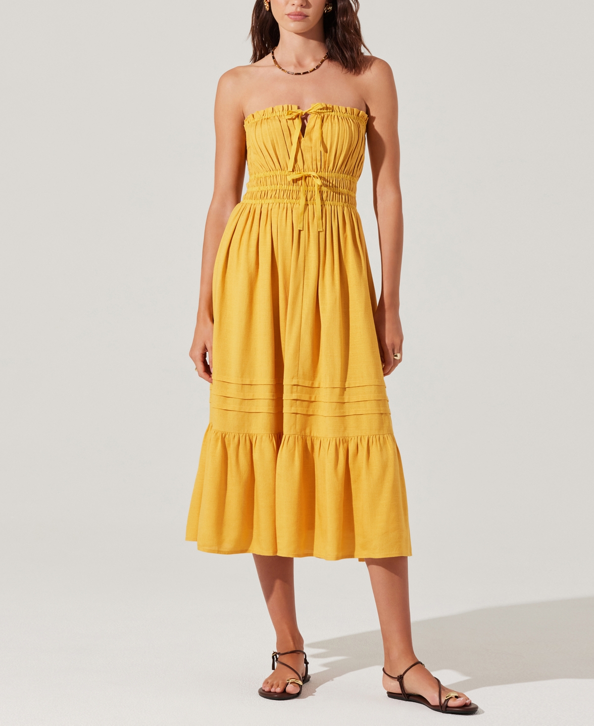 Astr Women's Women's Aubrie Strapless Midi Dress
