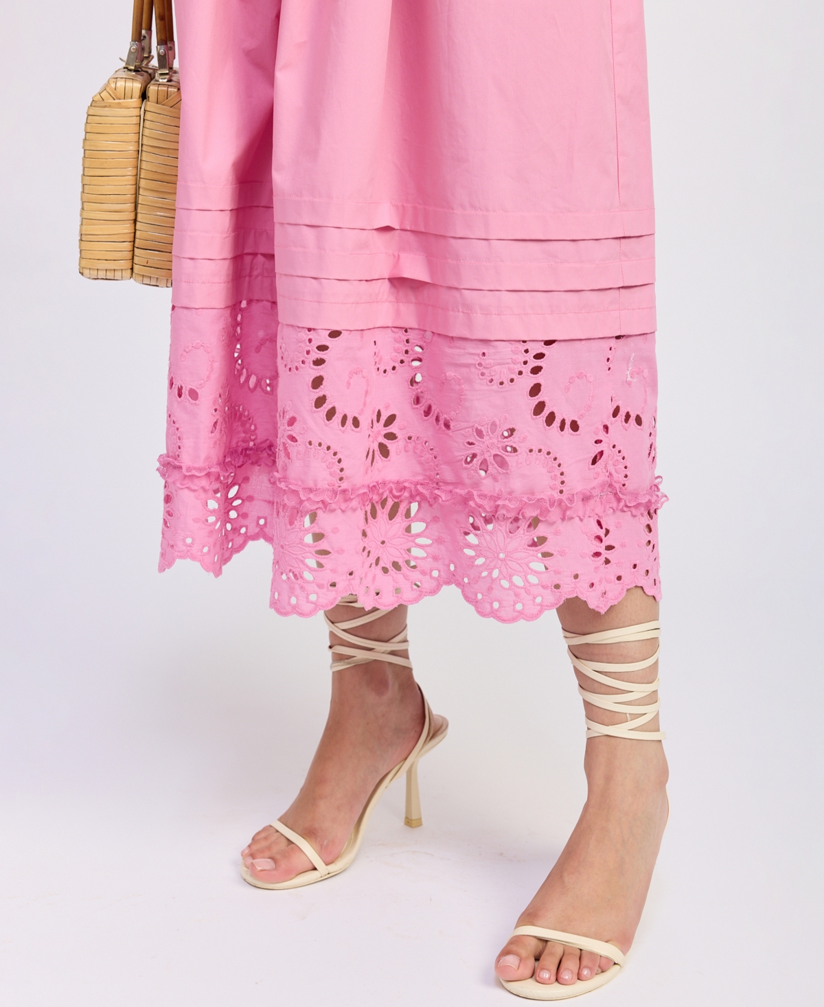 En Saison Peyton Midi Dress In Light Fucshia