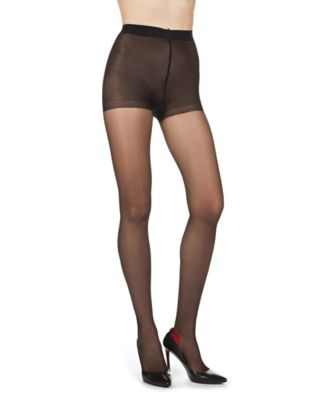 Women's Control Top Pantyhose with Backseam Cuban Heels MM-618	