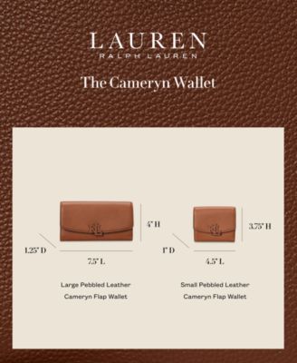 Lauren Ralph Lauren Pebbled Leather Small Cameryn Flap