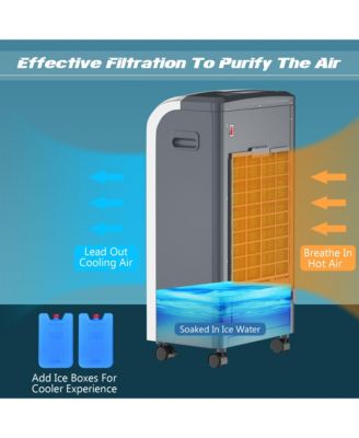 Air Cooler Heater Portable Evaporative Fan Filter Humidifier