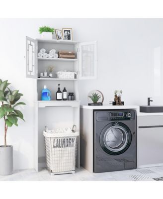 Bathroom Over The Toilet Space Saver Storage Cabinet Organizer Shelf