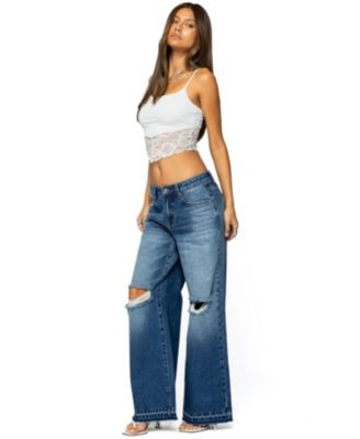 Women's Mylah Lacey Asymmetric Tank Top