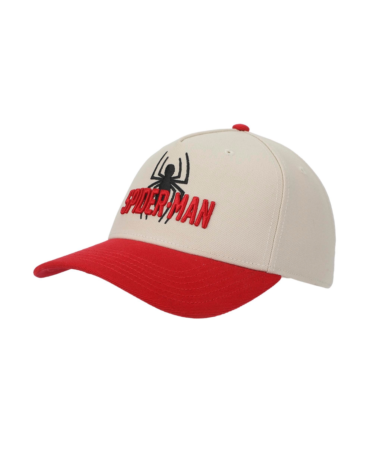 Men's Ultimate Spider-Man Spider Logo White & Red A-Frame Snapback Hat - Ultimate spider-man logo
