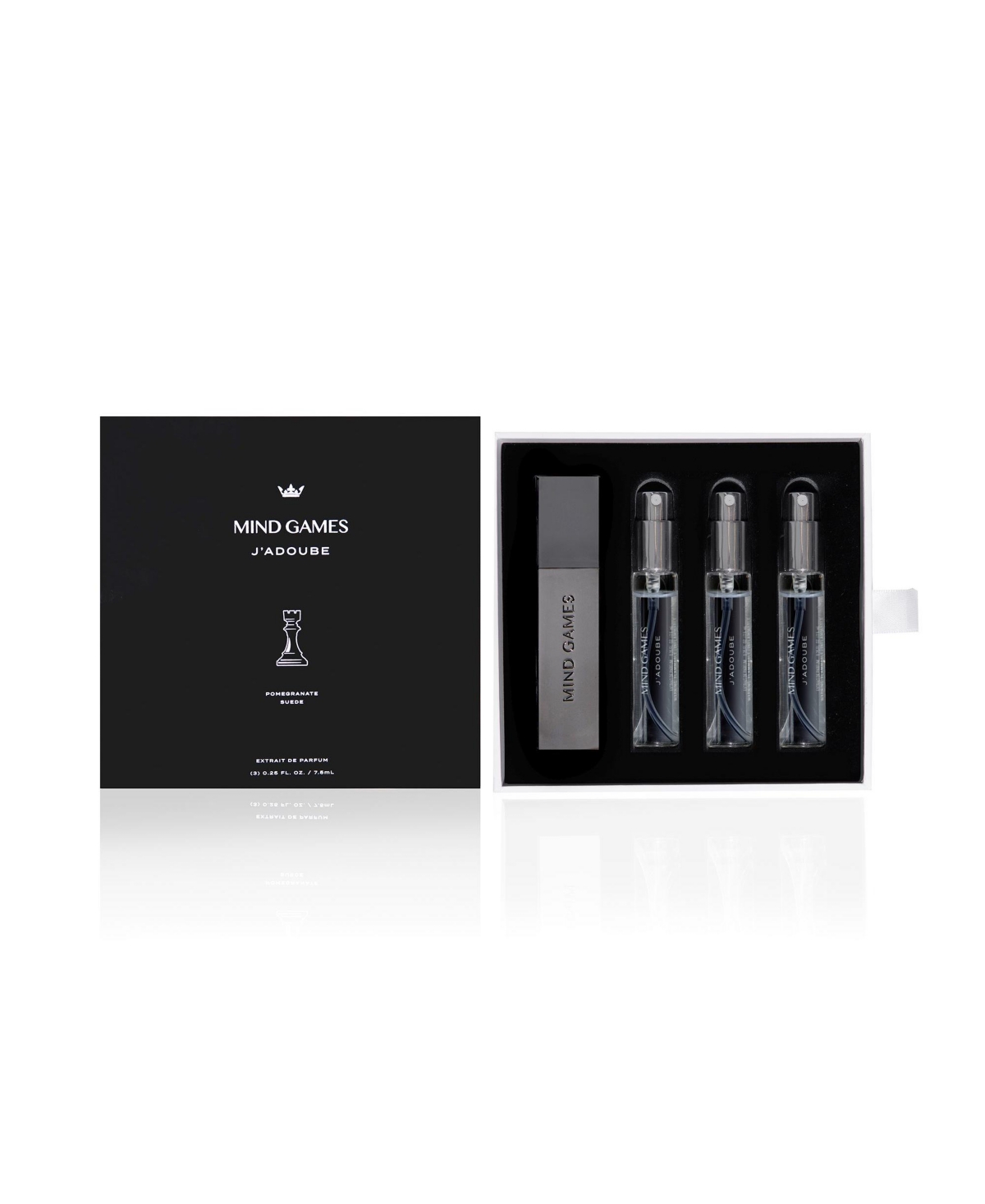 J'adoube Travel Trio - Luxury Fragrance for Women & Men - Mini Perfume Set for Travel - Designer Fragrance with Notes of Patchouli & Ambros