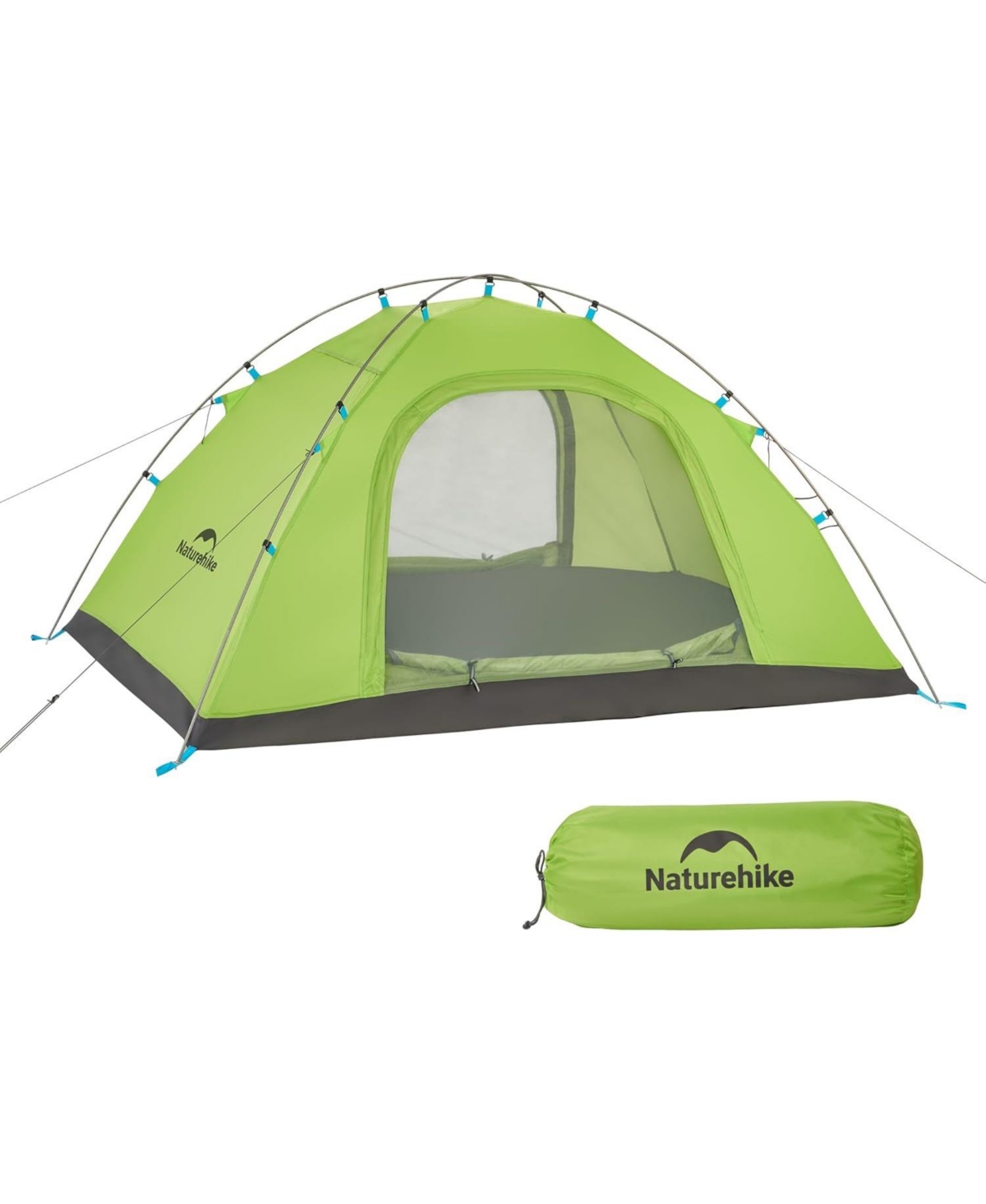 Camping Tent 2 Persons in 4 Seasons, Ultralight Tents Backpacking Tents backpacking Tents, Anti-uv Family Tents for Outdoor - Green