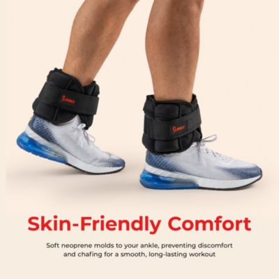 Adjustable Ankle Weights 5 lb, Pair, Black