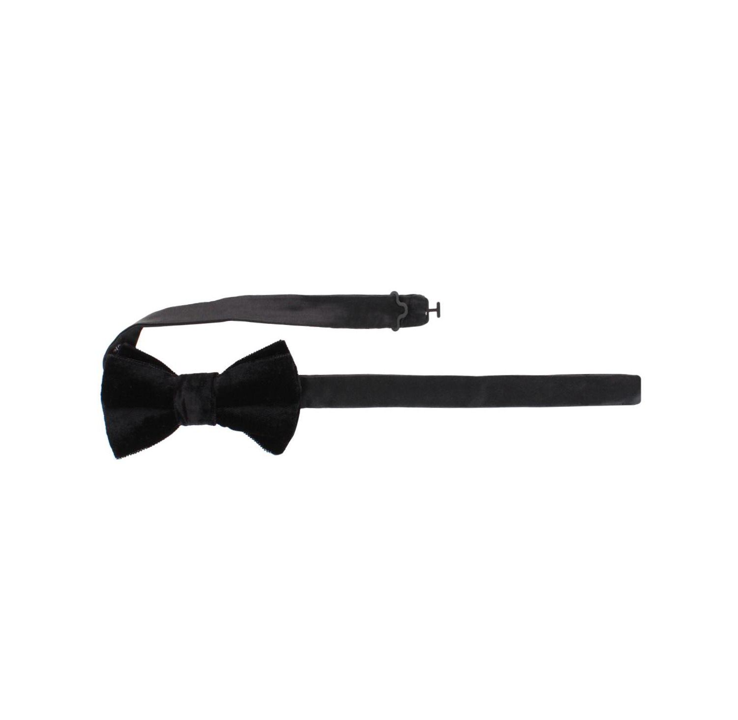 Men's Poirot Velvet Solid Colored Bow Tie