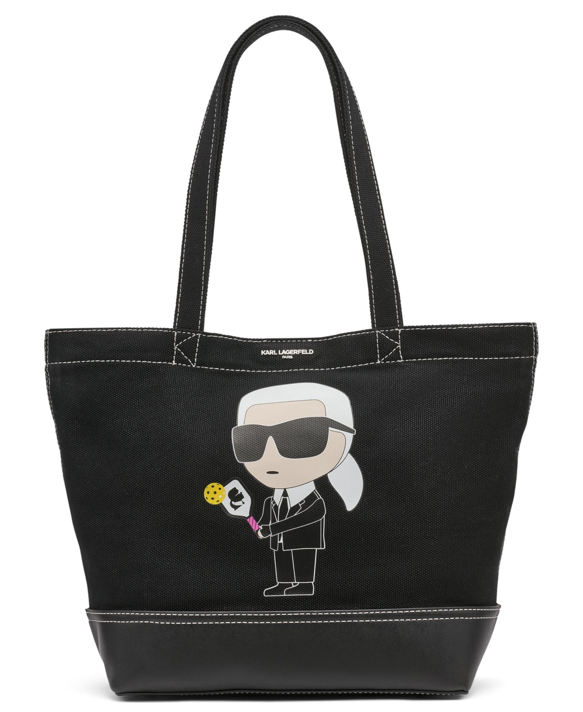 Karl Lagerfeld Cannes Mini Tote Bag In Kl,black