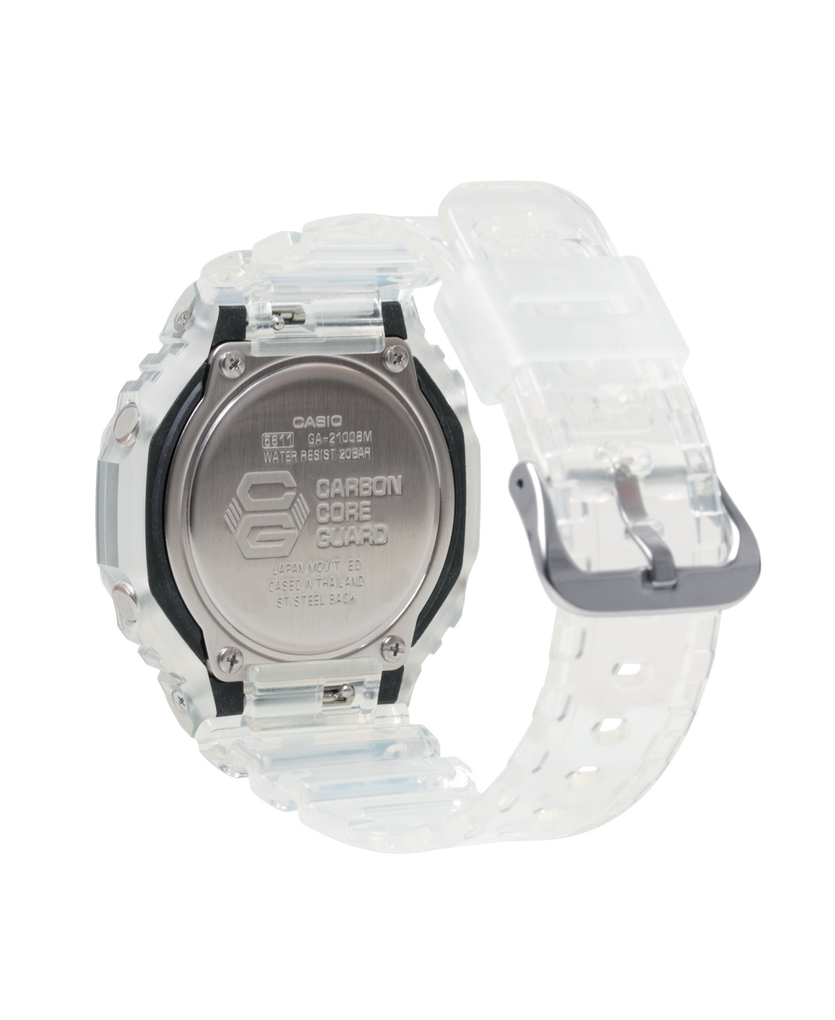 G-shock Men's Quartz Clear Resin Watch, 45.4mm