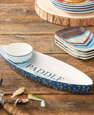 Wake At The Lake 3-D Canoe 2-Piece Chip Dip