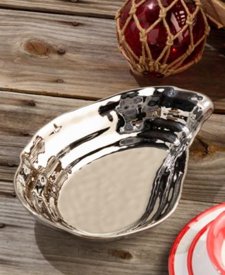 Silver Plated Oyster Serving Bowl