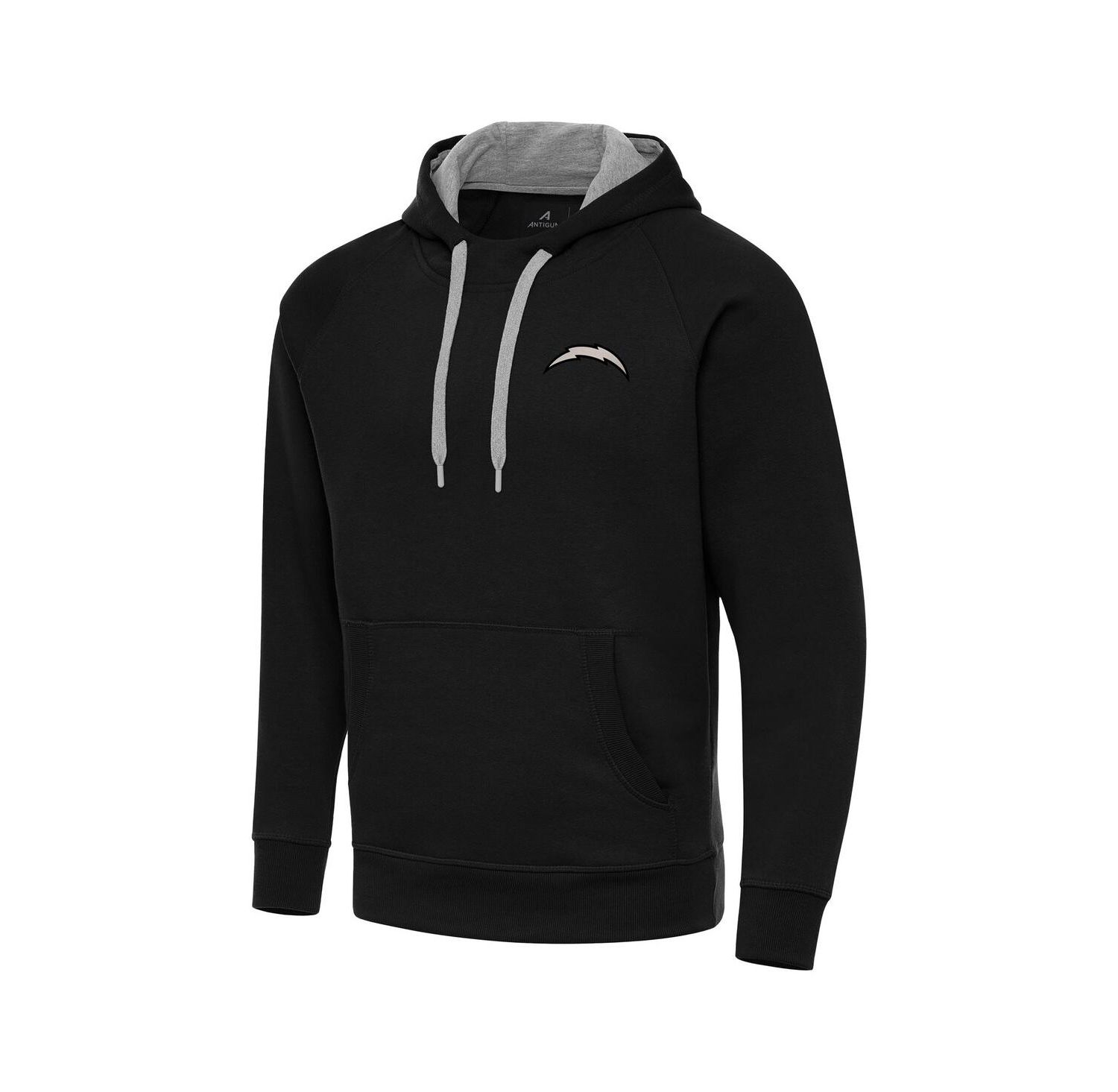Men's Black Los Angeles Chargers Brushed Carbon Victory Pullover Hoodie