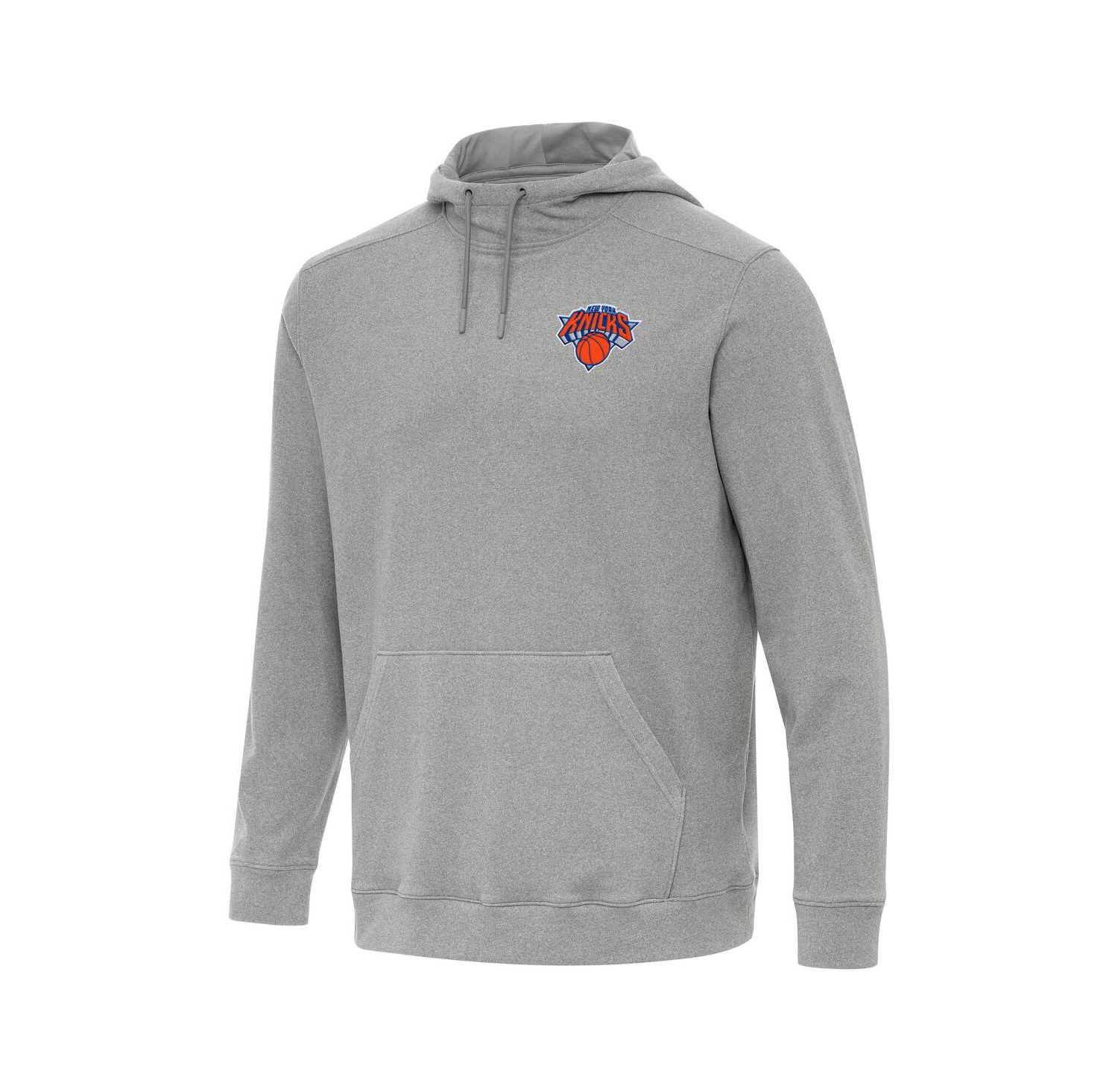 Men's Heather Gray New York Knicks Cloud Pullover Hoodie