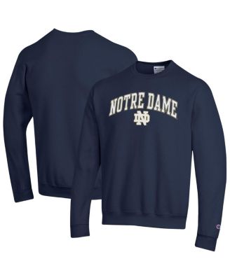 Champion - Men's&nbsp; Navy Notre Dame Fighting Irish Arch Over Logo Pullover Sweatshirt