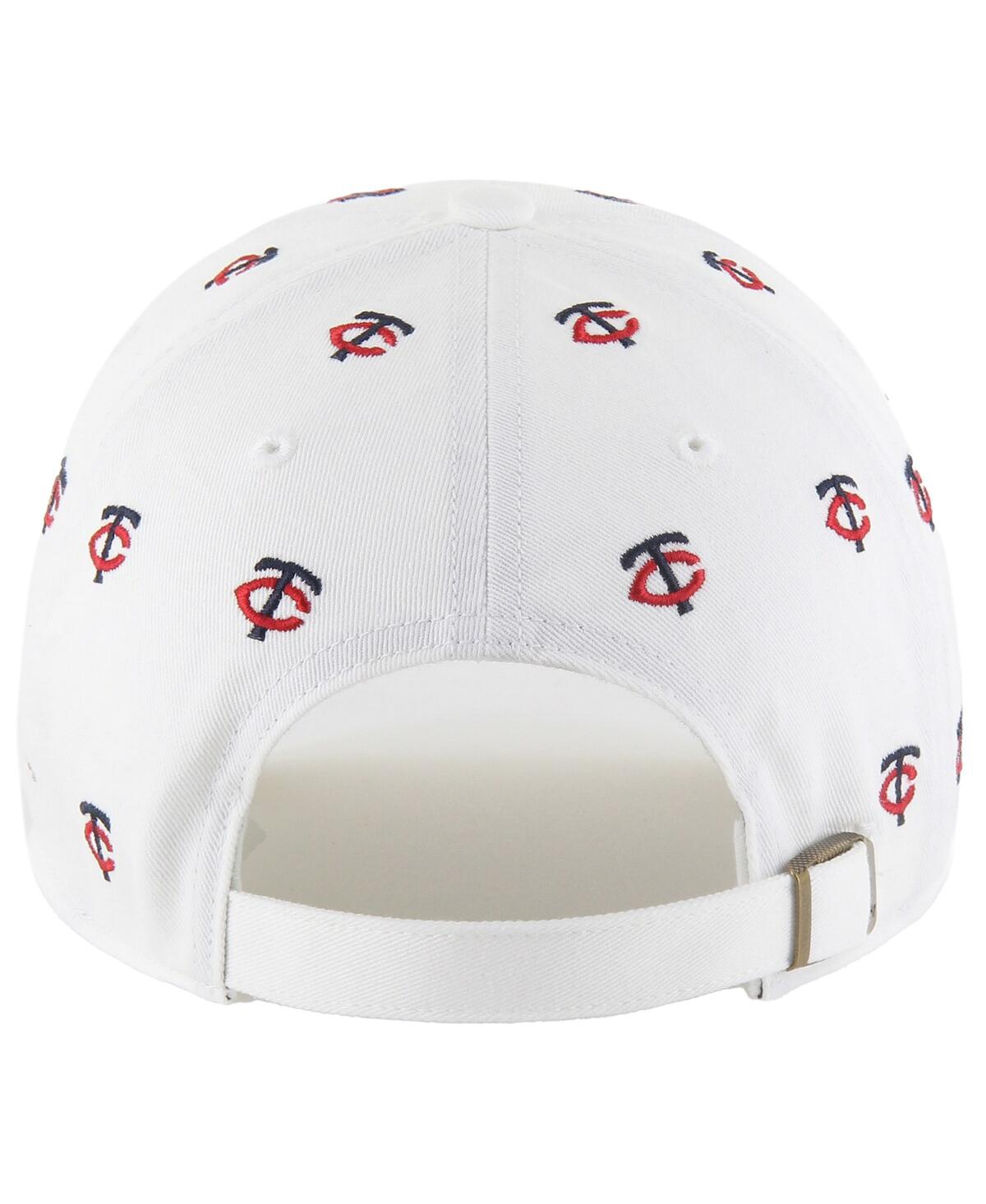 '47 Brand Women's White Minnesota Twins Confetti Clean Up Adjustable Hat
