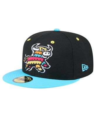 New Era - Men's Black/Aqua Erie SeaWolves Copa de la Diversi&oacute;n 59FIFTY Fitted Hat