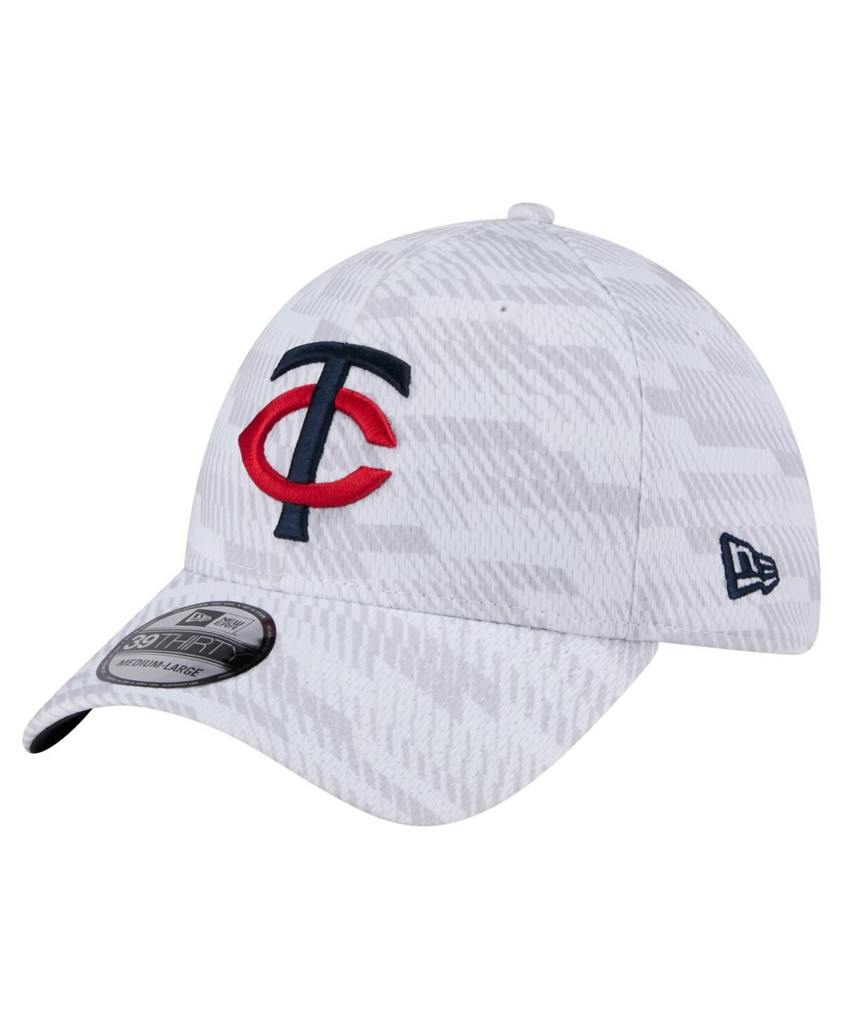 NEW ERA MEN'S WHITE MINNESOTA TWINS GRADED 39THIRTY STRETCH FIT HAT 