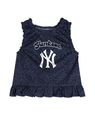 Infant Navy New York Yankees Playground Dress Bloomers Set