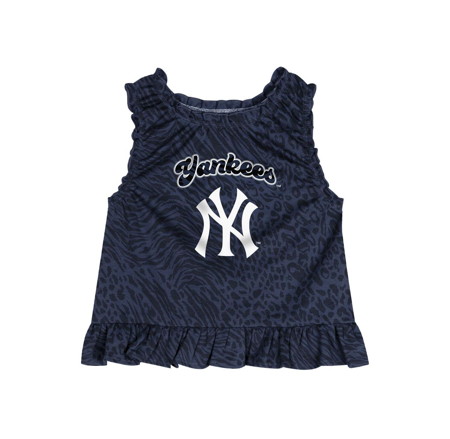 Infant Navy New York Yankees Playground Dress Bloomers Set