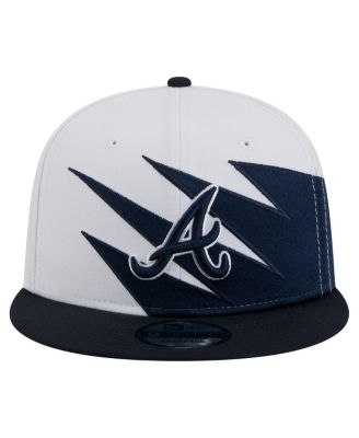 Men's Navy/White Atlanta Braves Jagged 9FIFTY Snapback Hat
